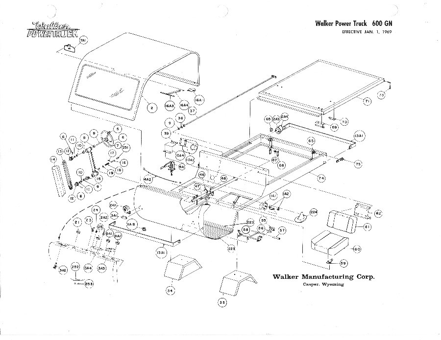 Walker Power Truck Drawings and Service Manuals